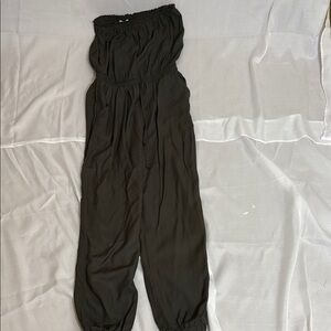 Chic Green Strapless Jumpsuit